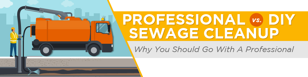 professional diy sewage cleanup - why you should go with a professional