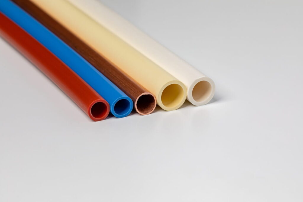 Variety of pipe sizes and colors